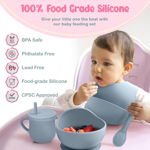 24 Pack Silicone Baby Feeding Set 6 Months