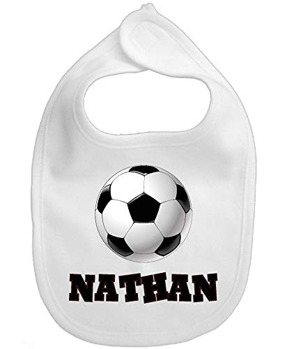 Custom Name Bib for Baby Soccer Infant Boy Girl Micro Fiber