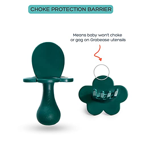Grabease Baby Spoons Set BPA-Free for Baby Toddler Green
