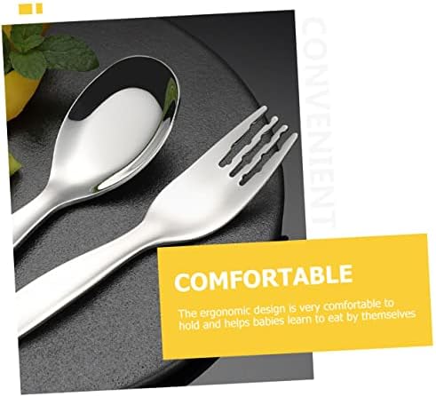 GREENADSCAPE 2PCS Stainless Steel Forks and Spoons Set
