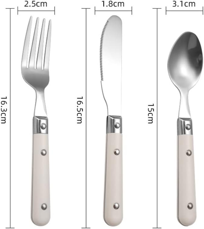 Angoily 1 Set Stainless Steel Cutlery for Self Feeding