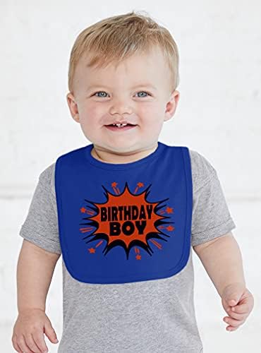 Aidens Corner Handmade Baby Boy Super Hero 1st Birthday Bib