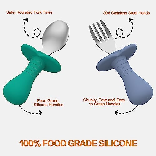 SFCCMM 4-Piece Toddler Utensils Set