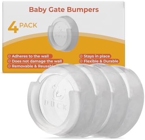 Ducki Clear 4-Pack Wall Savers for Baby Gates