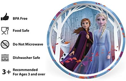 Zak Designs Frozen 2 5-Piece Dinnerware Set for Kids Ages 3