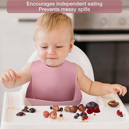 10 Pcs Silicone Baby Utensils Set Anti-Choke Self-Feeding