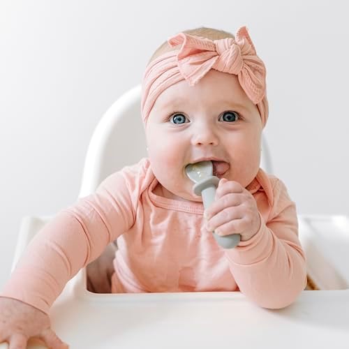 Ryan Rose Silicone Baby Spoon Set of 3 for Led Weaning