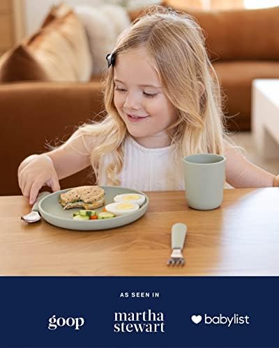 Lalo Big Bites Dinnerware Set - 5 Piece Lavender