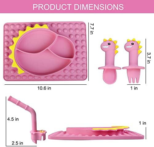 KIYTARBOO Dinosaur Baby Feeding Set