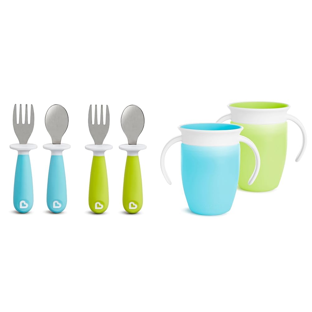 Munchkin Toddler Utensil Set Sippy Cups 4 Pack 2 Pack