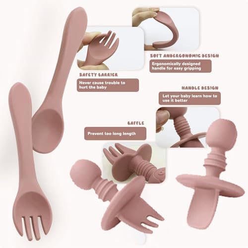 MTOMUYA Silicone Baby Feeding Set 9PCS 1