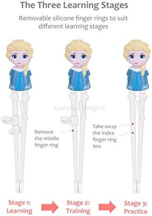 Frozen Queen Elsa Kids Spoon Chopsticks Flatware Set with Case