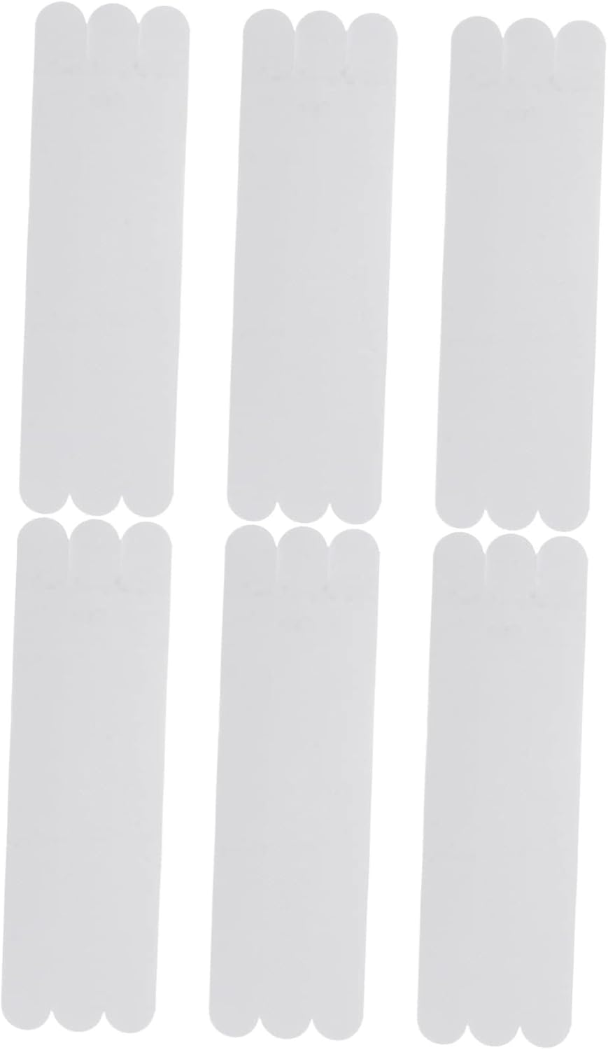 Zerodeko 6pcs Transparent Anti-Slip Bath Treads