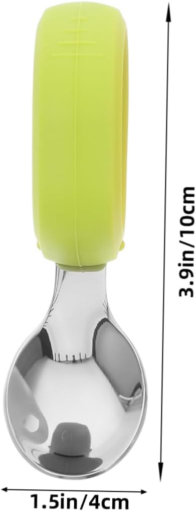 KOMBIUDA Stainless Steel Silicone Fork Spoon Set 1