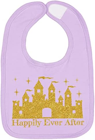 Aidens Corner Gold Princess Castle Bibs 3 Pack