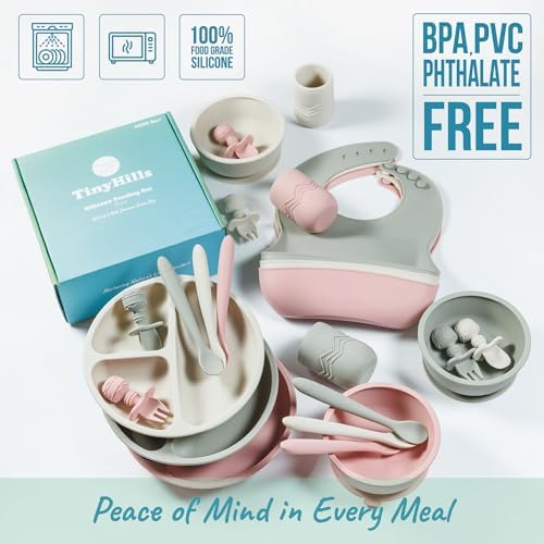 Tiny Hills Silicone Baby Feeding Set for 6 Months