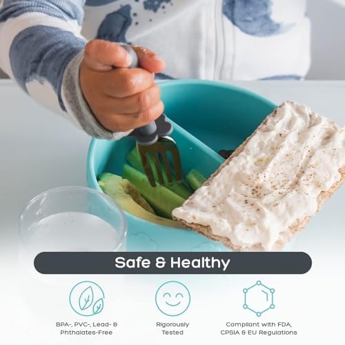 Grabease Toddler Silverware Set for Independent Eating