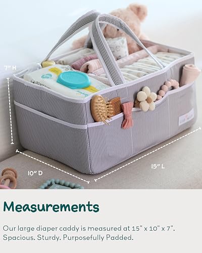 Lily Miles Pink Blush Diaper Caddy Organizer
