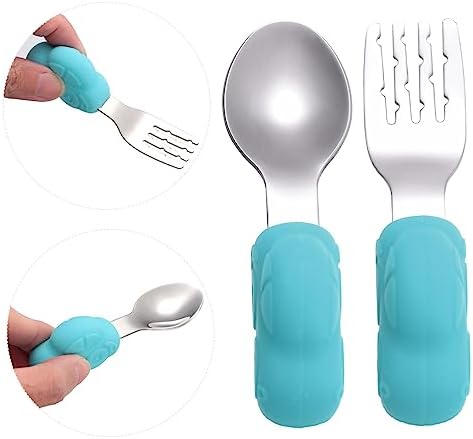 Hohopeti Training Spoon Fork Set for Kids