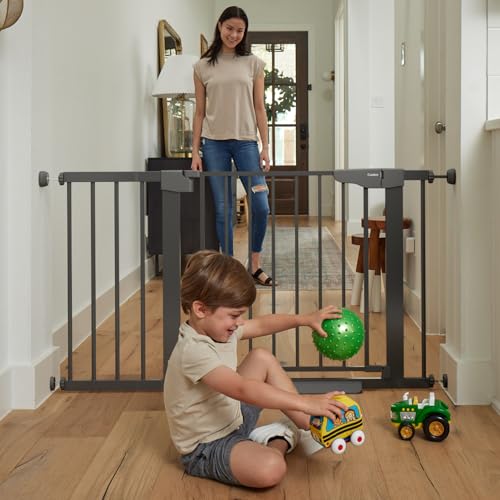 Cumbor 297-46 Black Baby Gate for Stairs