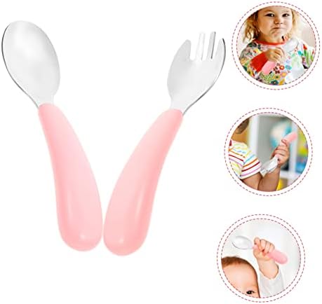 Infant Fork and Spoon Set for Safe Eating at Home