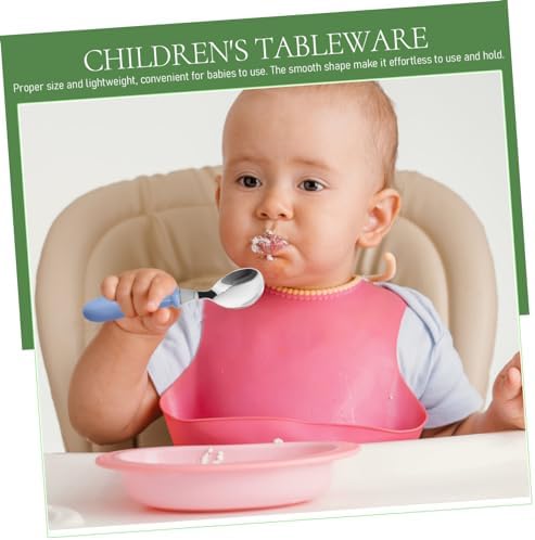 SECFOU 4Pcs Baby Utensils Set for Little Hands