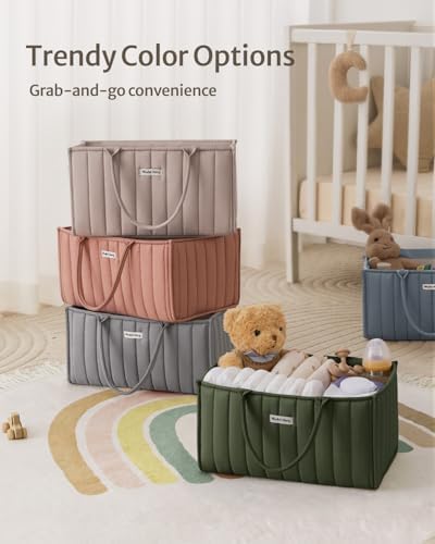 Blissful Diary Diaper Caddy Organizer Deep Green
