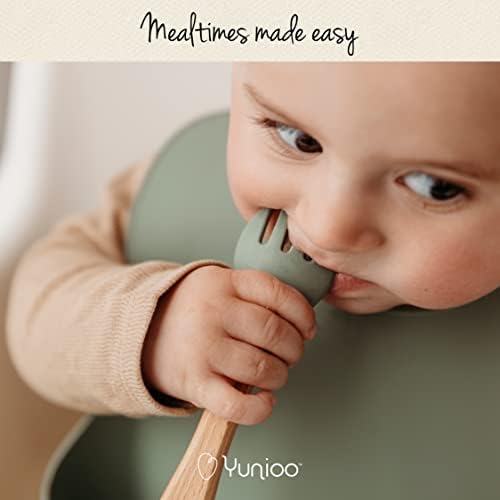 Yunioo Extra Heavy Silicone Feeding Set - 9 Piece Green