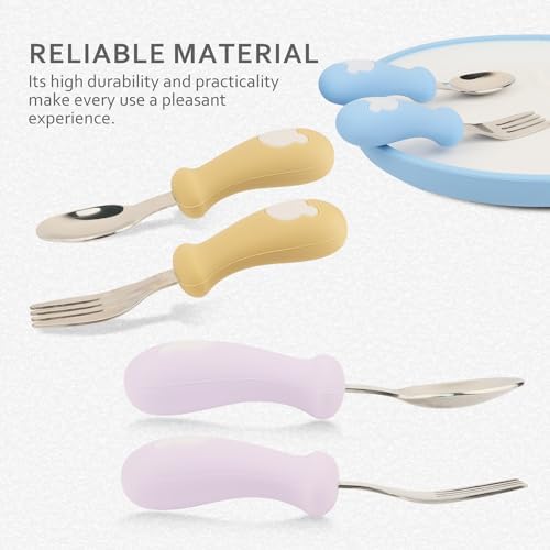 6Pc Toddler Utensil Set - Safe Self-Feeding Flatware