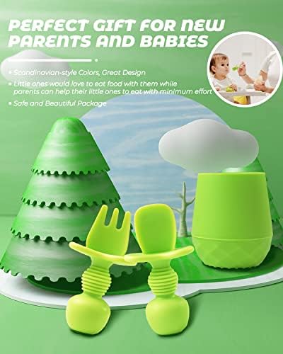 DF DUALFERV 3 Pcs Baby Utensils Set for 6-12 Months