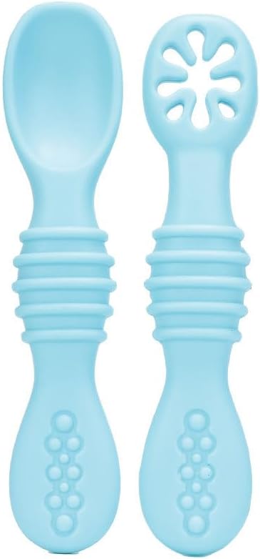 HeyPeacock Silicone Baby Utensil Set 6-Pack