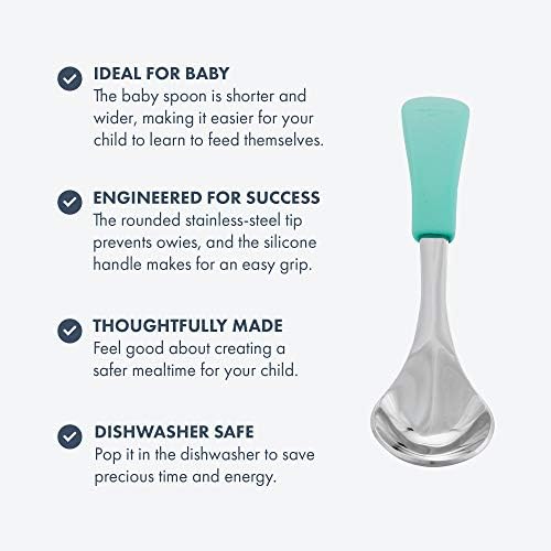 Avanchy Baby Spoons Set 4 Pack Safe and Durable