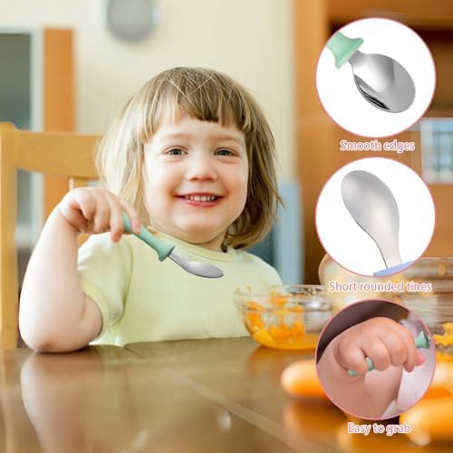 Pimoys 6-Piece Toddler Spoons BPA Free Set