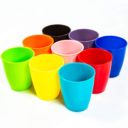 Youngever 54 pcs Plastic Kids Dinnerware Set with Utensils