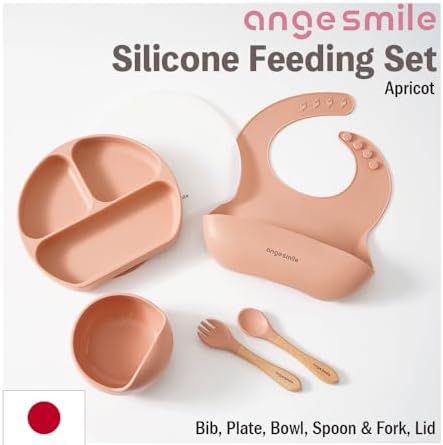 Ange Smile 12-Piece Silicone Feeding Set for 6 Months Toddler