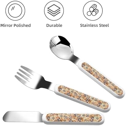 Labrador Retriever Dogs Print Silverware Set with Travel Case