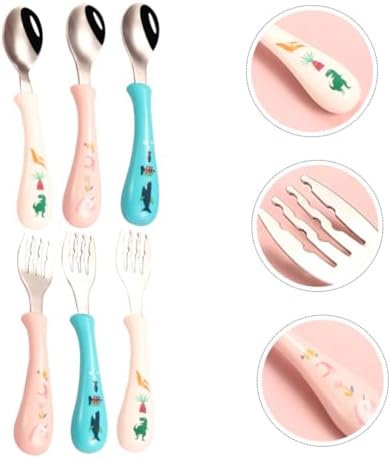 3 Piece Cartoon Stainless Steel Utensils Set