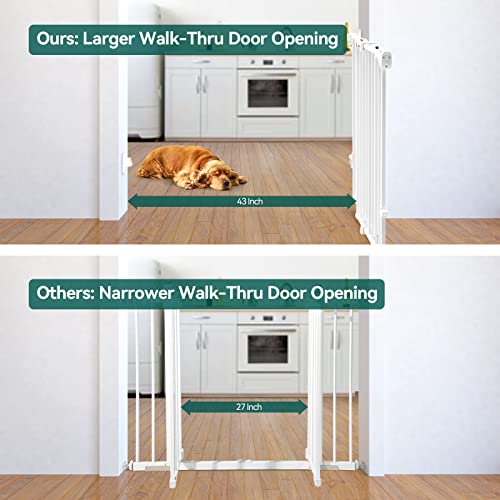 Babelio 26-43 Baby Gate with Auto Close White