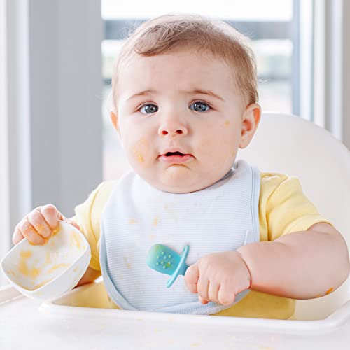 Silikong Silicone Baby Fork and Spoon Set Blue