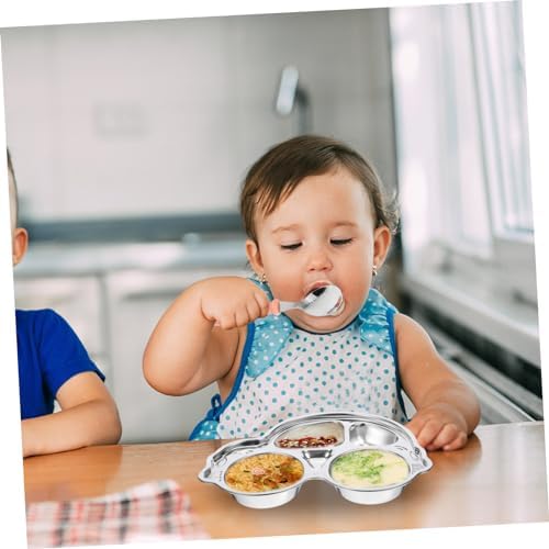 ORFOFE 4Pcs 304 Stainless Steel Baby Flatware Set