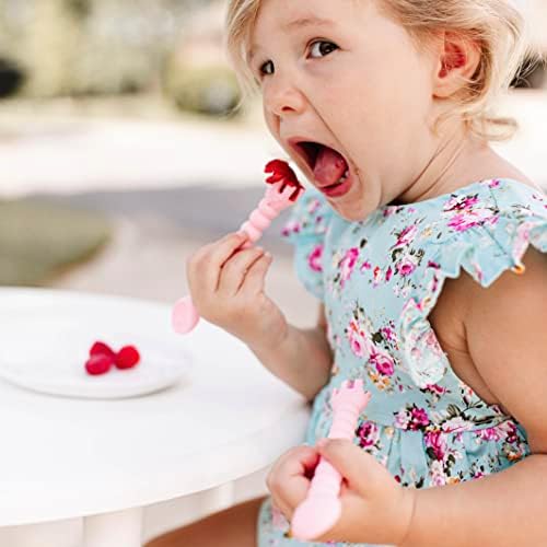 Ryan Rose Cutie Tensils Baby Spoon and Fork 2 Pack Ballet 1