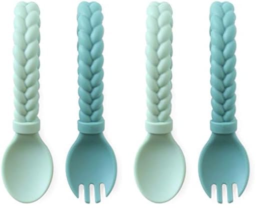 Itzy Ritzy Silicone Spoon and Fork Set for Babies