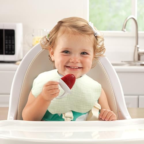EllieHouse 8 Pack Muslin Baby Bibs for Toddler Teething Drool