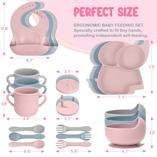 24 Pack Silicone Baby Feeding Set 6 Months