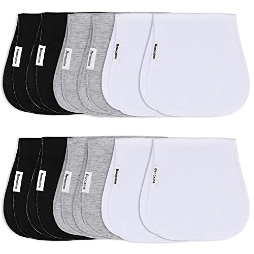 Benoxine Baby Burp Cloth Set 12 Pack 3 Layers 100 Cotton