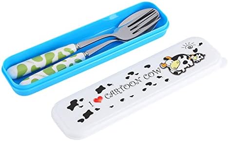 Tomotato Children Stainless Steel Cutlery Set with Travel Case