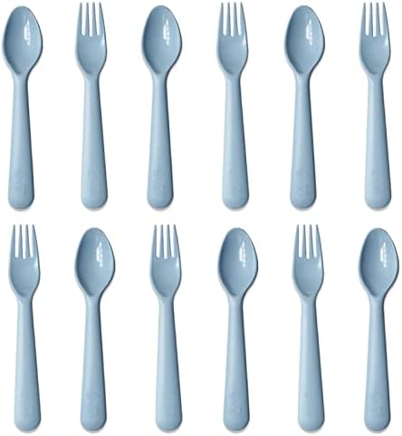 Muulaii 12 Pcs BPA Free Toddler Utensils Set