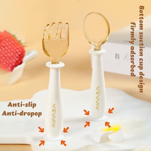 Aurrea Toddler Spoon Fork Set with Travel Case