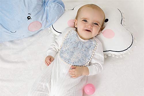 GZMM Reversible Baby Bib for Girls 3 Pack 0-12 Months