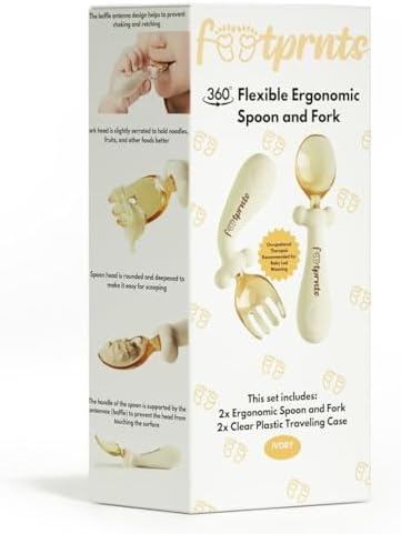 FOOTPRNTS 360 Flexible Ergonomic Spoon and Fork Set